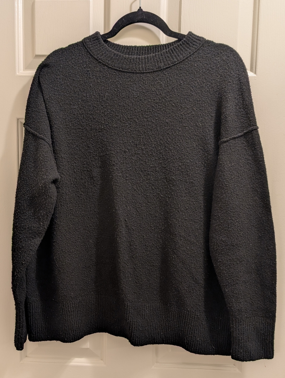 aerie Unreal Sweater Black Cozy Fall Winter